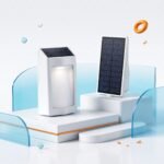 كشاف فلود لايت شمسي 150 وات | Solar LED Flood Light 150W